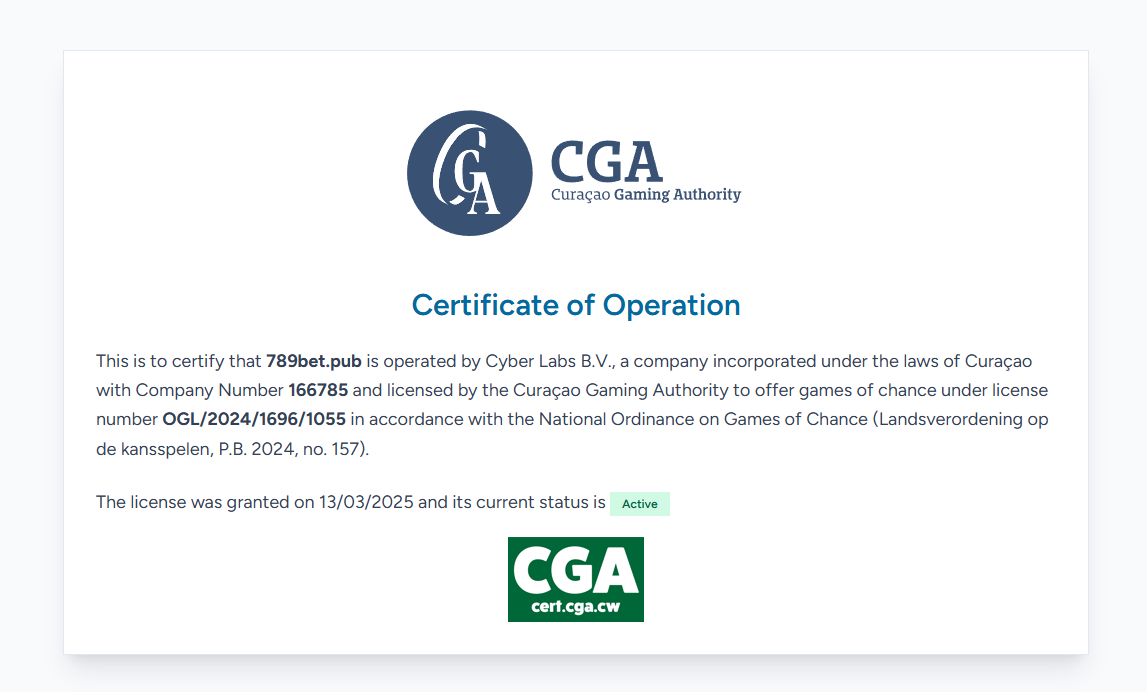 giấy phép 789bet.pub